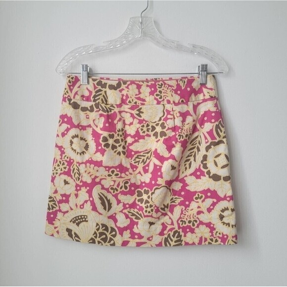 J. CREW Floral Mini Skirt Multicolor Size 0 - Picture 5 of 5